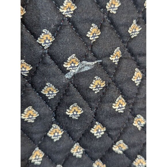 Vera Bradley Hanging Garment Bag Retired Pattern Black Provençal Fabric With Yel - Picture 7 of 11